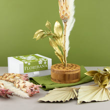Load image into Gallery viewer, Dried Flower Stand Bamboo Circle - Caramel (Floribana)
