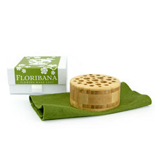 Load image into Gallery viewer, Dried Flowers Kit - 'Harvest Glow' Bouquet, includes Natural Circle Flower Stand (Floribana)