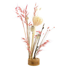 Load image into Gallery viewer, Dried Flowers Kit - 'Midsummer Frolic' Bouquet, includes Caramel Circle Flower Stand (Floribana)