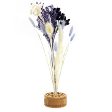 Load image into Gallery viewer, Dried Flowers Kit - 'Moonbeam Drift' Bouquet, includes Caramel Circle Flower Stand (Floribana)
