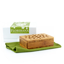 Load image into Gallery viewer, Dried Flowers Kit - 'Harvest Glow' Bouquet, includes Caramel Oblong Flower Stand (Floribana)