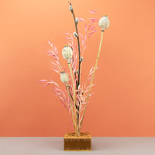 Load image into Gallery viewer, Dried Flower Stand Bamboo - Square Caramel (Floribana)