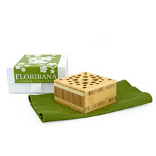 Load image into Gallery viewer, Dried Flowers Kit - 'Harvest Glow' Bouquet, includes Natural Square Flower Stand (Floribana)